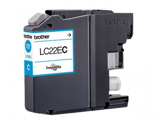 BROTHER LC22EC inkt cyaan hoge capaciteit 2400 p. voor MFCJ5920DW