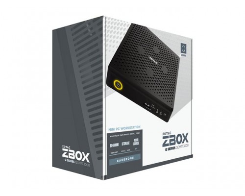 ZOTAC ZBOX QCM7T3000 Barebone Intel Core i7-10750H 2xDDR4-2933/2666 SODIMM Slot max 64GB M.2 SSD PCIE x4/SATA III SSD Slot 2242/2280