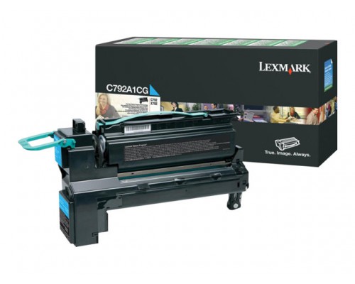 LEXMARK C792, X792 toner cyaan standard capacity 6.000 pagina s 1-pack return program