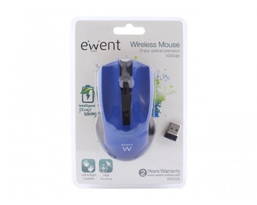 EWENT EW3228 Wireless mouse blue 1000dpi