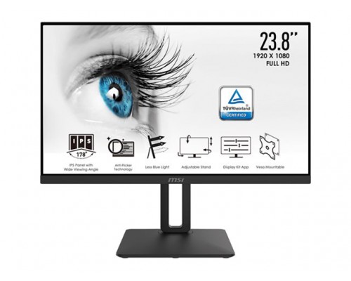 MSI Pro MP242P 23.8inch IPS FHD 60Hz 1000:1 250cd/m2 HDMI DVI D-SUB VESA