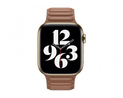 APPLE 44mm Saddle Brown Leather Link L