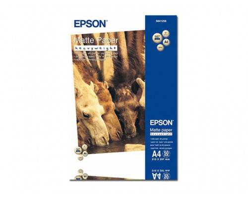 EPSON S041256 Matte heavyweight paper inktjet 167g/m2 A4 50 sheets 1-pack enkelzijdig