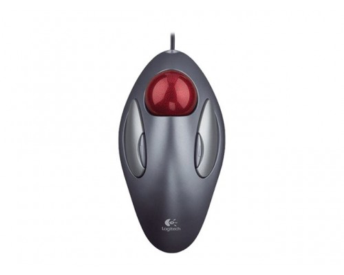 LOGITECH TrackMan Marble Mouse USB Dark Grey - Muis Grijs