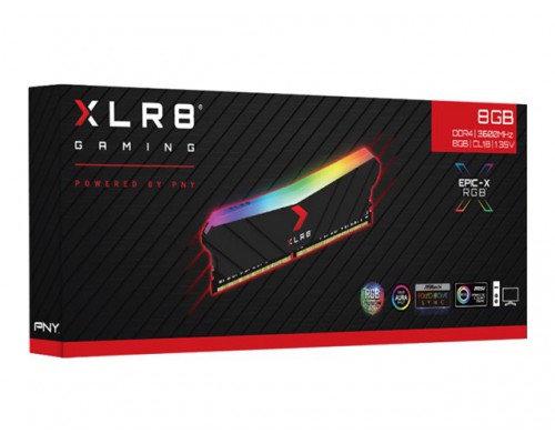 PNY XLR8 GAMING EPIC-X RGB 8GB DDR4 3600MHz DIMM
