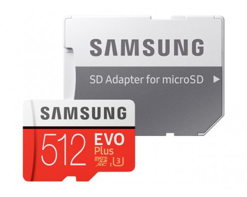 SAMSUNG EVO Plus 512GB microSD with adapter