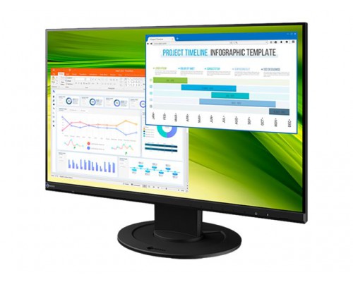 EIZO EV2360-BK 22.5inch IPS LCD LED BLU 16:10 1920x1200 250cd/m2 178/178 DP HDMI DSub USB hub Auto EcoView black cabinet