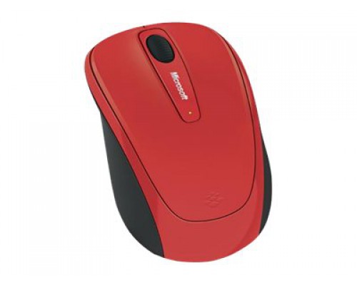 MS Wireless Mobile Mouse 3500 Red Gloss