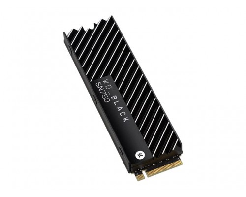 WD Black SSD SN750 Gaming 2TB PCIe Gen3 8Gb/s M.2 High-Performance NVMe SSD Bulk with heatsink