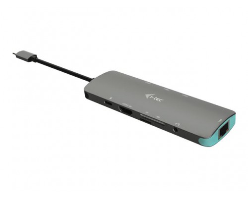 I-TEC USB C Metal Nano Docking Station 1xHDMI 4K 1xSD Cardreader 1xmicroSD Cardreader 1xGLAN 1xAudio 3x USB 3.0 Port 1x USB-C PD