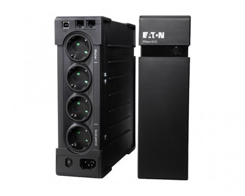 EATON UPS Ellipse ECO 1200 USB DIN (rack/tower) - AC 230 V - 750 Watt - 1200 VA - USB - Shuko 8 Output - 2U - 19inch