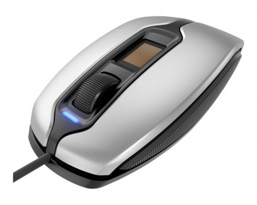 CHERRY MC 4900 Corded FingerTIP ID Mouse USB silver/black - with integrated FingerTip-Sensor