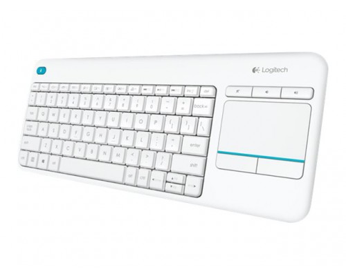 LOGITECH Wireless Touch Keyboard k400 Plus - INT WHITE