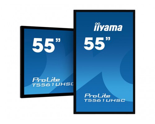 IIYAMA T5561UHSC-B1 55inch 140cm LCD Projective Capacitive 40-Points Touch 4K UHD Bezel Free IPS
