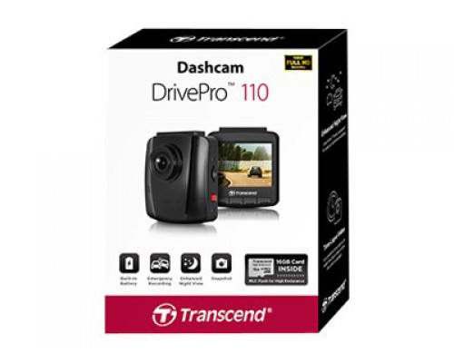 TRANSCEND 32GB Dashcam DrivePro 110 Suction Mount