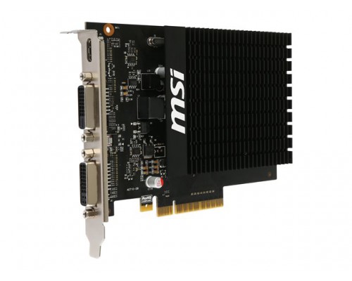 MSI GT 710 2GD3H H2D Heatsink cooler 1x mini HDMI 1x DVI-I 1x DVI-D DVI-VGA adaptor ATX form