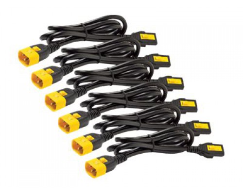 APC Power Cord Kit 6 ea Locking C13 to C14 3.0m Black