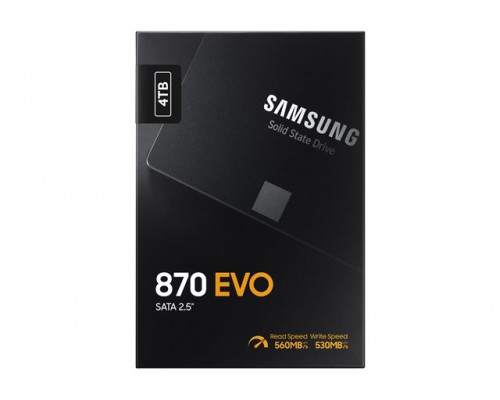 SAMSUNG SSD 870 EVO 4TB 2.5inch SATA 560MB/s read 530MB/s write