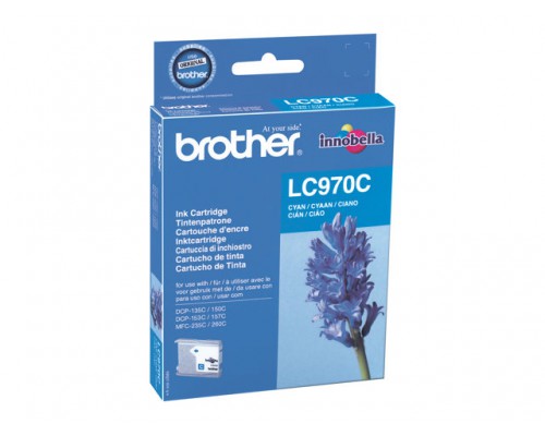 BROTHER LC970CBPDR cyan ink blisterpack for DCP-135C/150C and MFC-260C - 300 pages