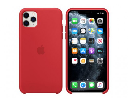 APPLE iPhone 11 Pro Max Silicone Case - PRODUCT RED