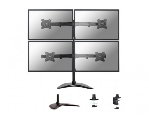 NEOMOUNTS BY NEWSTAR Desk mount 10 � 27inch 2 screens Black Max 16kg