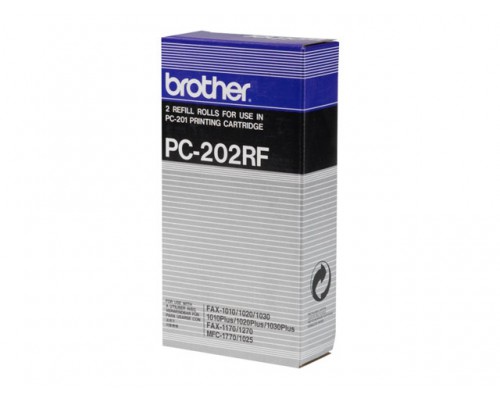 BROTHER PC-202RF donorrol zwart 420 pagina s refill 2-pack