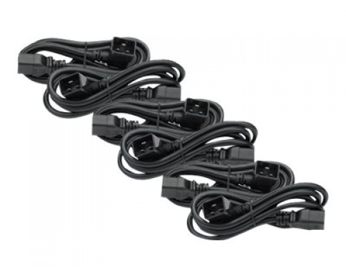 APC Power Cord Kit 6 ea - C19 to C20 90 degree - 1.8m