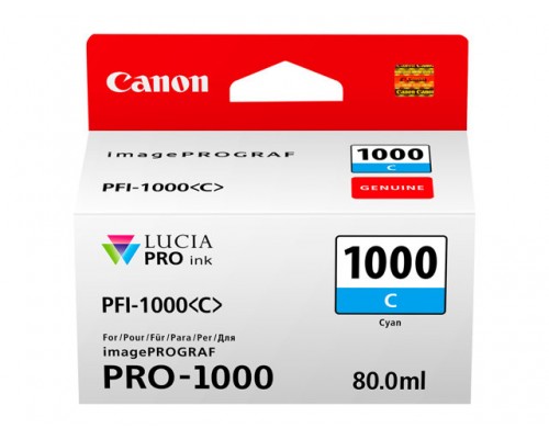 CANON PFI-1000 cyan inkttank