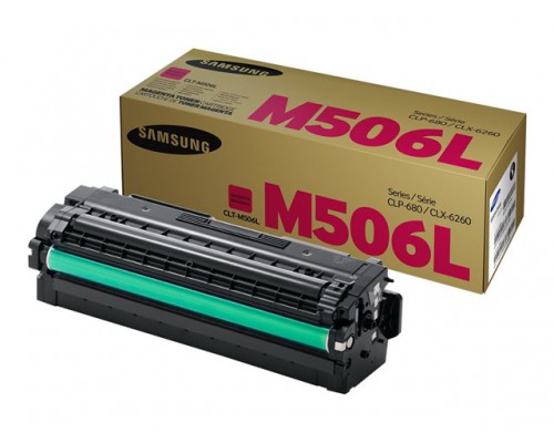 SAMSUNG CLT-M506L/SAU High Yield Magenta Toner Cartridge