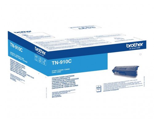 BROTHER TN910C Toner Cartridge Cyaan Ultra Hoge Capaciteit 9.000 pagina s voor Brother HL-L9310CDW(T)