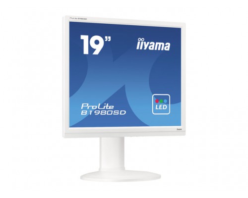 IIYAMA MON 19i TN LED 1280x1024 5ms VGA/DVI Pivot HAS speakers wit B1980SD-W1