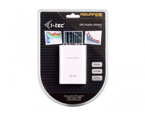 I-TEC USB 2.0 Advance Display Adapter VGA external videoadapter Hi-Speed Full HD 1080p 1920x1080