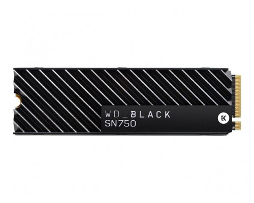 WD Black SSD SN750 Gaming 2TB PCIe Gen3 8Gb/s M.2 High-Performance NVMe SSD Bulk with heatsink