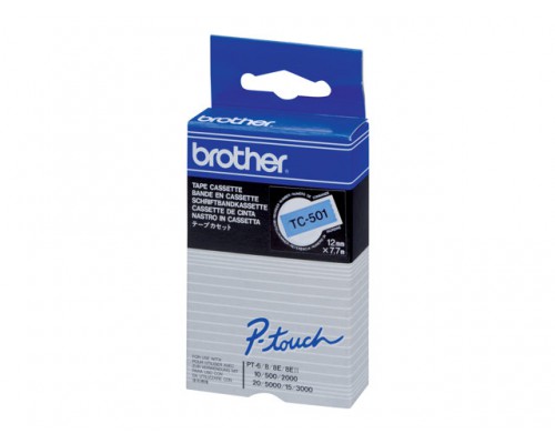 BROTHER P-Touch TC-501 black on blue 12mm