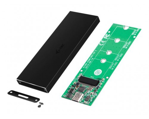 I-TEC USB-C 3.1 Gen. 2 MySafe Enclosure for SATA M.2 USB-C 3.1 Gen. 2 up to 10Gbps Alucase