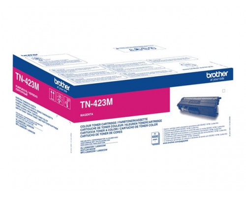 BROTHER TN423M Toner Cartridge Magenta Hoge Capaciteit 4.000 pagina s voor Brother HL-L8260CDW, L8360CDW