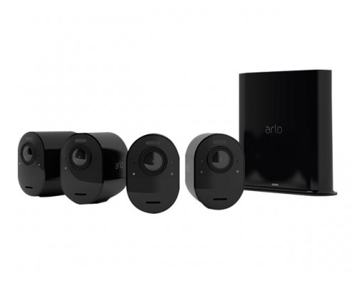 ARLO GEN5 WIRE-FREE 4-CAM KIT BLK 3-MONTH SMART