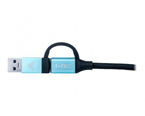 I-TEC USB-C to USB-C Cable with integrated USB 3.0 Adapter 100cm