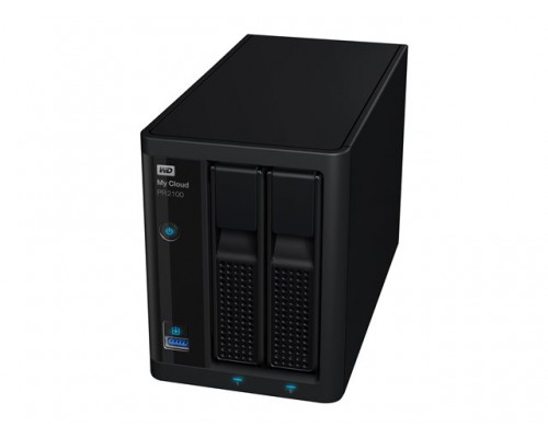 WD My Cloud Pro PR2100 20TB 2Bay NAS 2xHDD 1,6GHz QuadCore processor 4Gb RAM RAID 0 1 JBOD 2xUSB3.0 External RTL