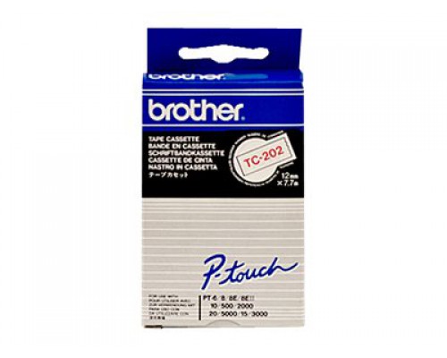 BROTHER P-Touch TC-202 red on white 12mm