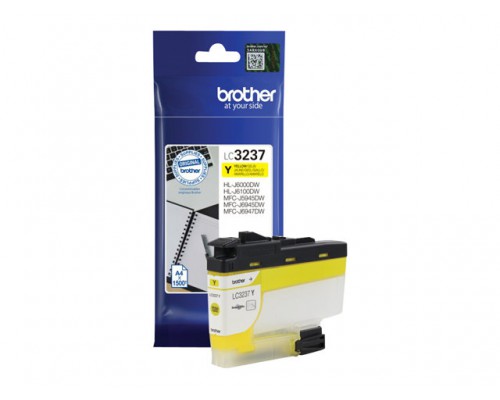 BROTHER LC-3237Y Yellow Ink 1500 pages