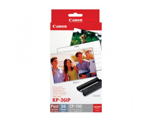 CANON KP-36IP Photo Paper 100x148mm 36sheet + color ink for Selphy CP Postcard Size