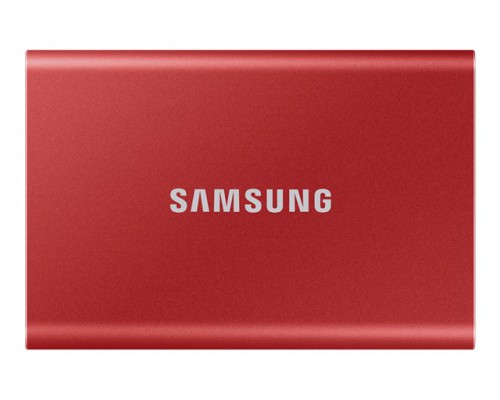 SAMSUNG Portable SSD T7 2TB extern USB 3.2 Gen 2 metallic red