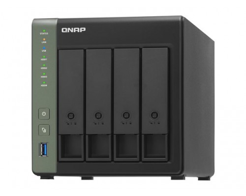 QNAP TS-431X3-4G 4-Bay NAS AL314 4GB DDR3L SODIMM RAM SATA 6Gb/s 1x 10GbE SFP+ LAN 1x2.5GbE + 1xGbE LAN