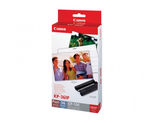 CANON KP-36IP Photo Paper 100x148mm 36sheet + color ink for Selphy CP Postcard Size