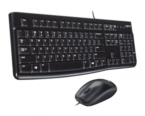 LOGITECH MK120 corded Desktop black USB (US) QWERTY