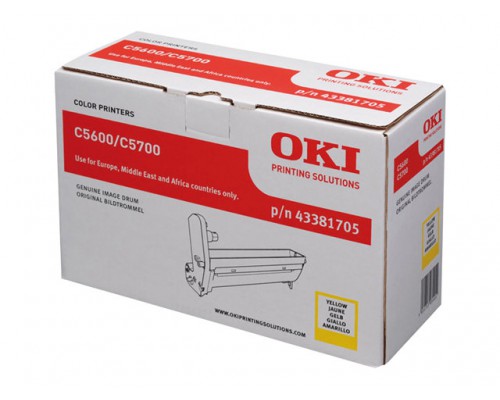 OKI C5600, C5700 drum geel standard capacity 20.000 pagina s 1-pack