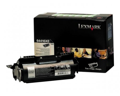 LEXMARK T644 tonercartridge zwart extra high capacity 32.000 pagina s 1-pack return program