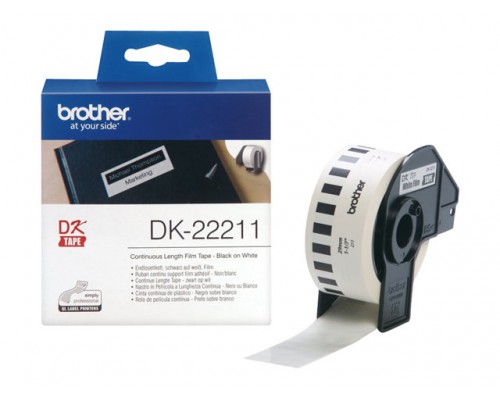 BROTHER P-Touch DK-22211 white continue length film 29mm x 15.24m