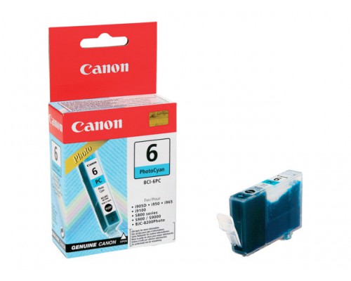 CANON BCI-6PC inktcartridge foto cyaan standard capacity 13ml 1-pack